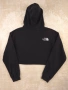 The North Face cropped худи дамско употребявано, размер S, черно, снимка 9