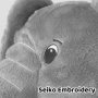Плюшена играчка Sricam – сив слон, снимка 5