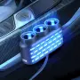 Разклонител за запалка с 3 гнезда USB Type-C и вграден предпазител, снимка 4