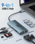 Нов Acer 9-в-1 USB-C Докинг станция – 4K HDMI, Gigabit Ethernet и VGA  ​, снимка 2