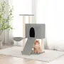 vidaXL Котешко дърво със сизалени стълбове, светлосиво, 96 см, снимка 2