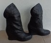 Черни ботуши от естествена кожа дължина 7/8., снимка 5