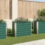 vidaXL Градинска висока леха поцинкована стомана 100x40x77 см зелена, снимка 2