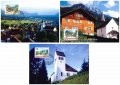 Лихтенщайн 1997 - пейзажи maximum card 3 броя, снимка 1 - Филателия - 40017732