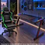 Комплект Геймърско бюро с RGB LED осветление и геймърски стол с RGB LED осветление и дистанционно, снимка 9