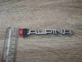 Alpina Алпина сребриста емблема надпис лого, снимка 3