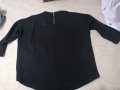 Черна блуза с 3/4 ръкав , снимка 1 - Блузи с дълъг ръкав и пуловери - 39329431