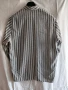 Дамска риза сиви и бели райета – винтидж стил, дълъг ръкав, снимка 5