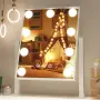 Козметично огледало 37 x 30 см с 9 LED лампи, снимка 1