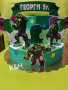 Картонена торта Хълк Hulk, снимка 1 - Други - 36346812