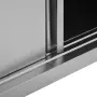 vidaXL Кухненски стенен шкаф с плъзгащи врати, 150x40x50 см, стомана, снимка 5