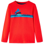 Детска тениска с дълъг ръкав, червена, 104（SKU:13295, снимка 1 - Детски тениски и потници - 44706453