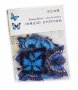 20 бр сини пеперуди самозалепващи лепенки стикери декор ръчна изработка украса, снимка 4