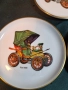 три немски порцеланови чинийки с ретро коли 30/3, снимка 4