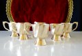 Чаши за ракия,шот,бронз,релеф. , снимка 1 - Антикварни и старинни предмети - 35950971