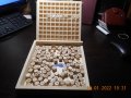 Кутия с букви -кубчета от дърво, снимка 1