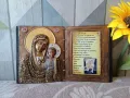 икона на Богородица релефна, снимка 1