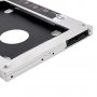 Нова кутия за втори хард диск 2.5” HDD/SSD 12.7mm, Caddy за лаптоп, SATA III, снимка 6