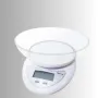 Кухненска везна с купа, 5кг., 2х ААА батерии ( не са вкл. ), LCD екран, Бял, Черен, снимка 5