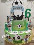 Картонена торта Футбол -Меси , снимка 1 - Други - 41581488