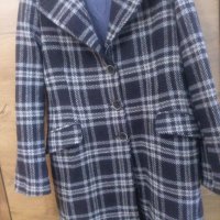 Италианско вълнено палто в каре Sophie Faroh N:L, снимка 6 - Палта, манта - 39792805