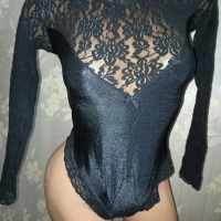 Италианско черно боди бикина S,M, снимка 3 - Бельо - 44628876