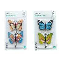 4127 Комплект лепящи закачалки Пеперуди, 2 броя, снимка 2 - Закачалки - 42470067