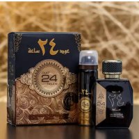 Луксозен арабски парфюм Oud 24 hours  от Al Zaafaran 100ml ветивер, пачули, сандалово дърво, тамян, снимка 2 - Унисекс парфюми - 41861476