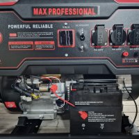 Max Professional Професионален Генератор за ток 7.5kw монофазен с ел. стартер 100% медни намотки!!!, снимка 1 - Други машини и части - 41778765