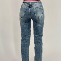 Модерни дънкови панталони с висока талия цвят син,сив, снимка 2 - Дънки - 41746220