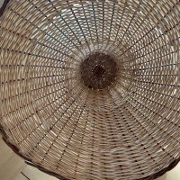 Плетен полилей, снимка 2 - Лампи за таван - 44447183