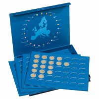 PRESSO кутия за двуеврови монети с 4 табли - за 168 бр., снимка 1 - Нумизматика и бонистика - 35935877