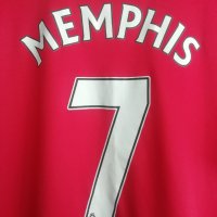 Manchester United Memphis Depai Adidas оригинална футболна фланелка тениска Манчестър Юнайтед екип , снимка 3 - Тениски - 41670342
