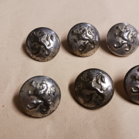 Военни царски метални копчета Царство България - 11 броя, снимка 2 - Антикварни и старинни предмети - 44750197