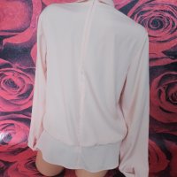 Бебешко розова официална блуза ХЛ , снимка 2 - Блузи с дълъг ръкав и пуловери - 41400671