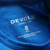 DEVOLD BREEZE KID T-SHIRT 100% Merino Wool размер 8 г / 128 см детска тениска - 437, снимка 7 - Детски тениски и потници - 41629950