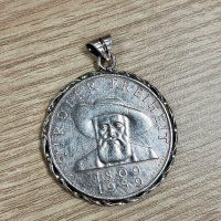 Сребърна монета с обков/медальон - 50 шилинга 1959 г, Австрия, снимка 3 - Нумизматика и бонистика - 42074091