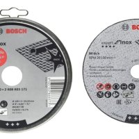  Дискове Bosch Standard for inox за рязане на стомана ф125x1мм-10бр, 2608603255, снимка 6 - Други инструменти - 33654436