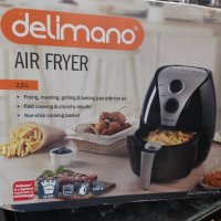 Airfryer delimano. Еърфрайър Делимано! Еър фрайър Air fryer Мултикукър Фритюрник с горещ въздух, снимка 2 - Мултикукъри - 39858937