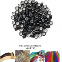 500 броя Капси със силикон за удължаване на коса, Микро капси със силикон КОД ring1, снимка 7 - Аксесоари за коса - 39464265
