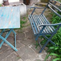 стари маси пейки за градина, снимка 9 - Антикварни и старинни предмети - 42017393