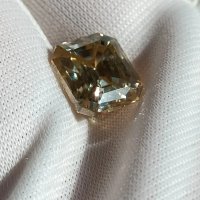 Спешно Рядък Златен Фенси Asscher 3+карата Диамант Мойсанит Diamond Moissanite, снимка 2 - Други - 35754406