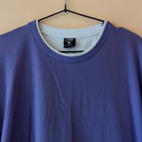 Широка лилава тениска XL размер с бяла подплата 💜, снимка 2 - Тениски - 44326944