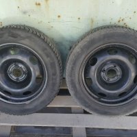6 броя 16цола метални джанти с гуми за пежо peugeot ситроен citroen , снимка 1 - Гуми и джанти - 13536310