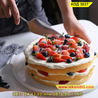 Прибор с формата на лопатка за сервиране на торта - КОД 3037, снимка 9 - Прибори за хранене, готвене и сервиране - 44744580