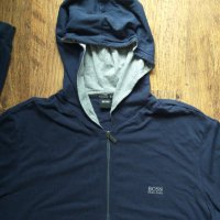 hugo boss jacket hooded - страхотно мъжко горнище КАТО НОВО, снимка 3 - Спортни дрехи, екипи - 40580781