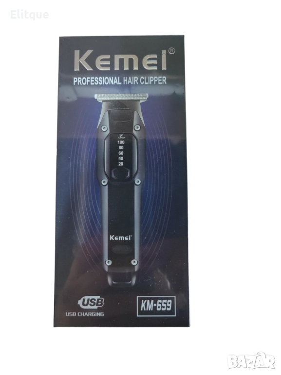 Машинка за подстригване Kemei с голям капацитет на батерията , снимка 1
