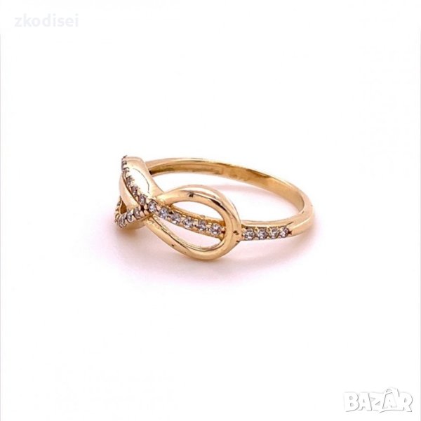 Златен дамски пръстен 2,13гр. размер:54 14кр. проба:585 модел:11562-2, снимка 1