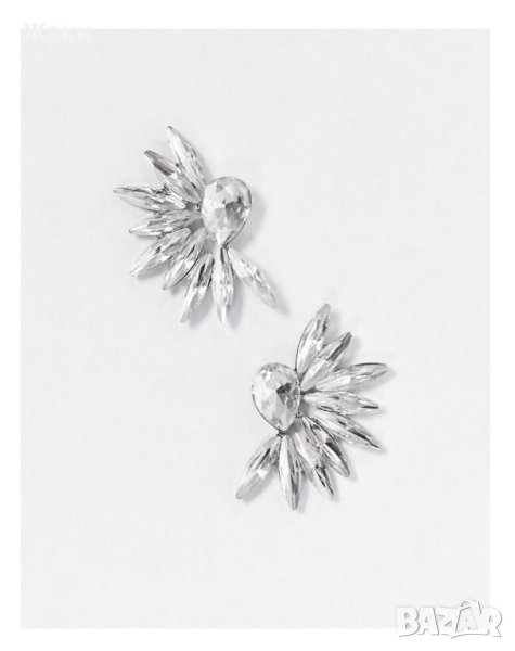 Дамски обеци с цирконии, снимка 1