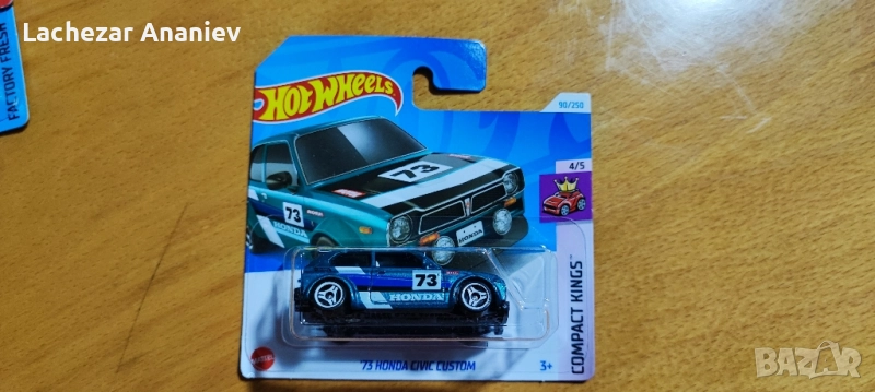 Hot Wheels - '73 Honda Civic Custom , снимка 1